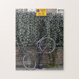 Bicycle Parking, Pavilion Road, Chelsea, UK Jigsaw Puzzle