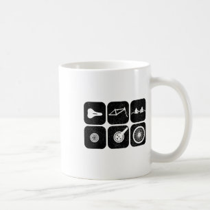 Bicycle Parts Mountain Bike Biking Mtb Cycling Cyl Coffee Mug