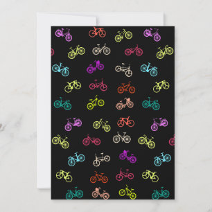 Bicycle pattern invitation