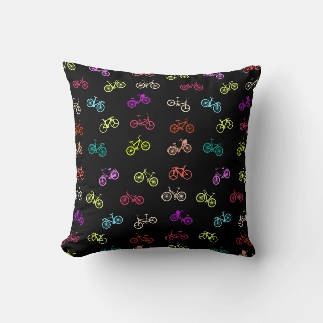 Bicycle pattern invitation cushion (Front)