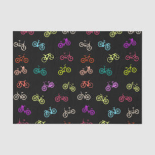 Bicycle pattern invitation tissue paper