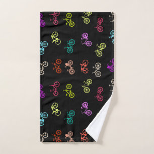 Bicycle pattern invitation tissue paper hand towel