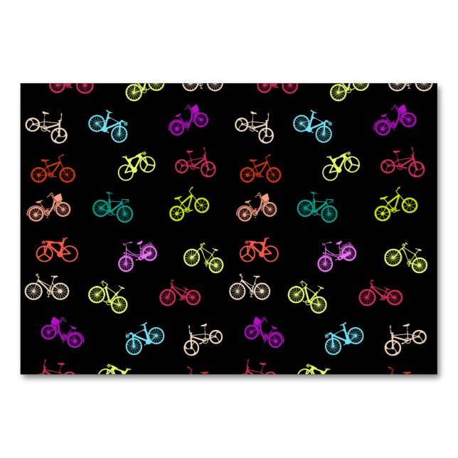 Bicycle pattern invitation tissue paper mouse pad table number (Front)