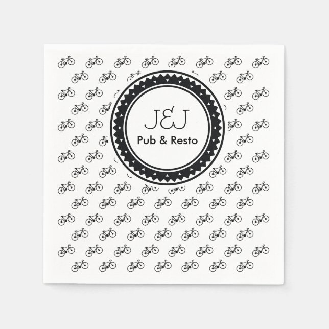 Bicycle Pattern Napkin (Front)