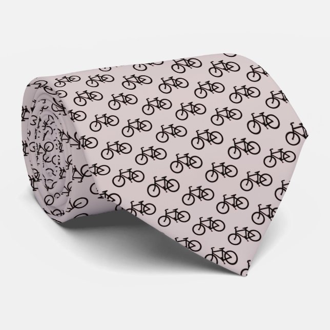 Bicycle Pattern Ties. Tie (Rolled)