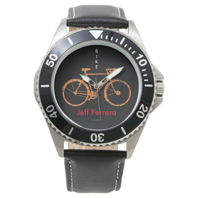 Bicycle personalised with Name Watch (Front)