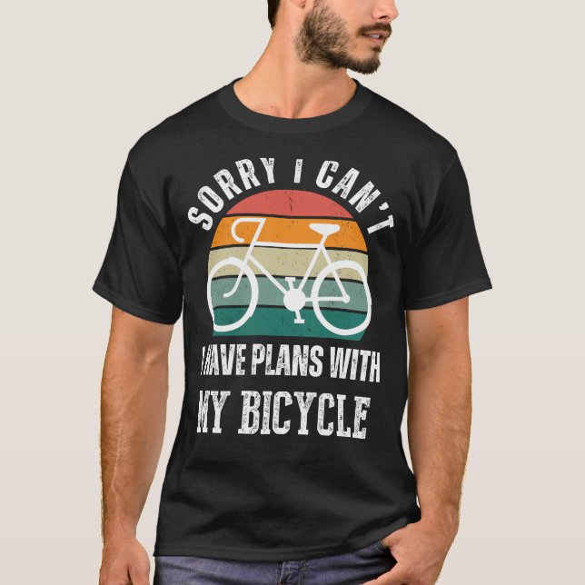 Bicycle Plans Tee: Pedal Humour & Casual Style On  T-Shirt (Front)
