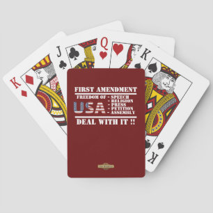 Bicycle Playing Cards "FIRST AMENDMENT"
