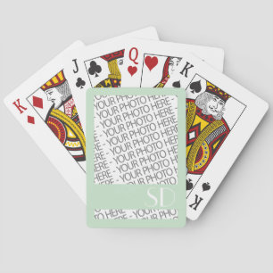 Bicycle Playing Cards, Photo & Monogram Template Playing Cards