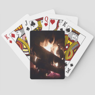 Bicycle playing cards with camp fire