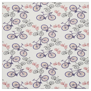Bicycle Print Design Fabric