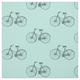 Bicycle Print Fabric