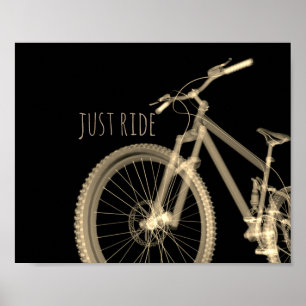 bicycle quote typography poster wall art