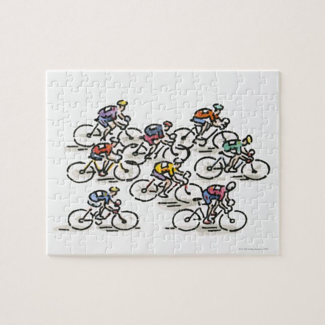 Bicycle Race Jigsaw Puzzle (Horizontal)