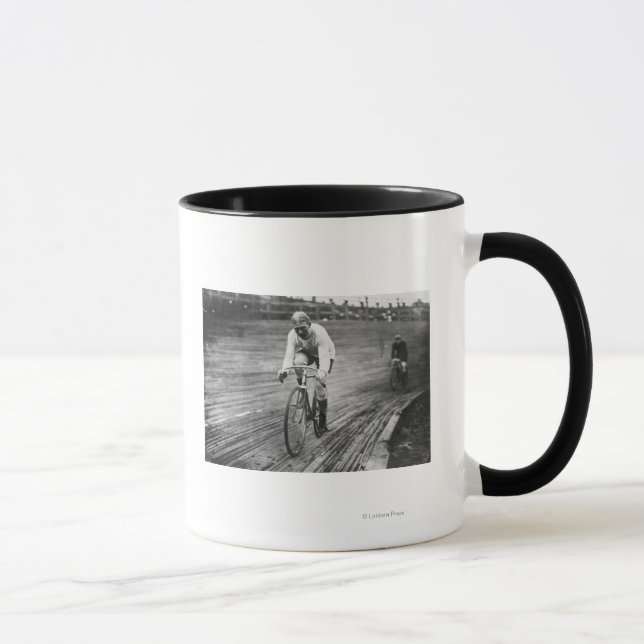 Bicycle Racer at the 6-day Washington DC Race Mug (Right)