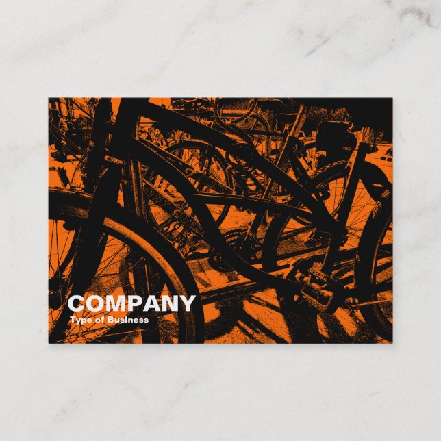 Bicycle Rack - In Orange Business Card (Front)