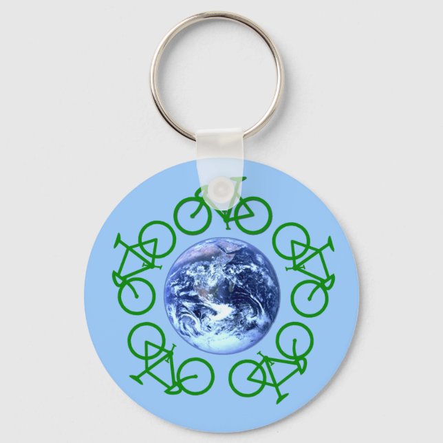 Bicycle Recycle Products Key Ring (Front)