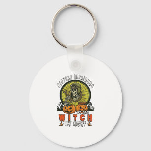Bicycle Repairers Witch Skull Wrench Pumpkins Hall Key Ring