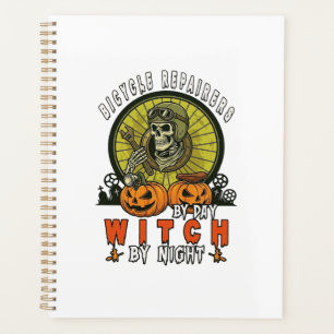 Bicycle Repairers Witch Skull Wrench Pumpkins Hall Planner