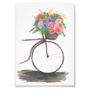 Bicycle Ride Home from the Market Photo Print