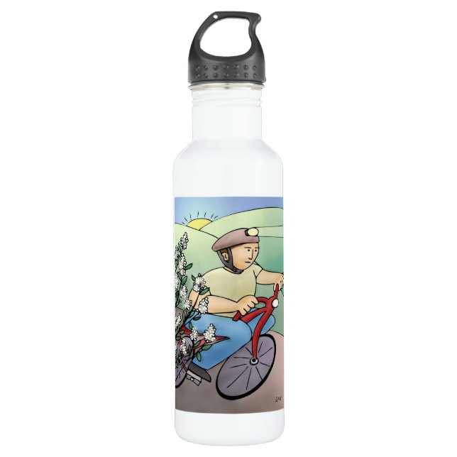 Bicycle Rider 710 Ml Water Bottle (Front)