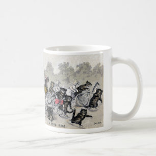 Bicycle Riding Cats Coffee Mug