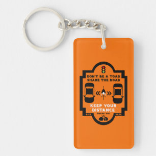 Bicycle Road Safety Awareness Key Ring