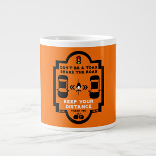 Bicycle Road Safety Awareness Large Coffee Mug