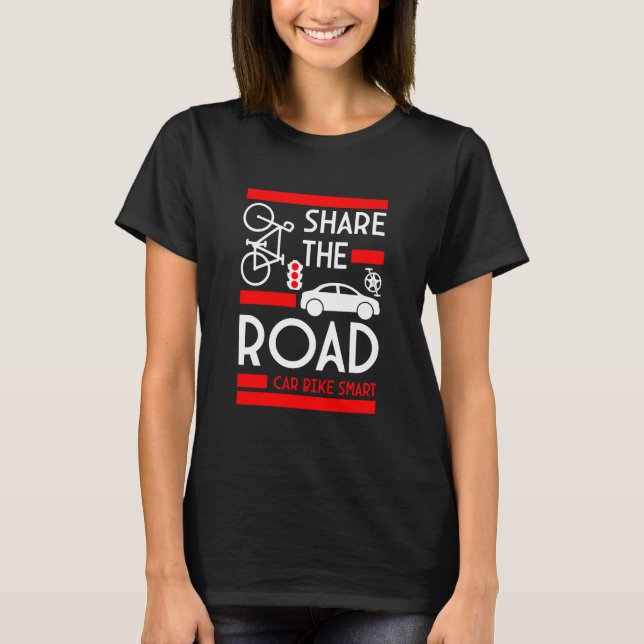 Bicycle Road Safety Awareness T-Shirt (Front)