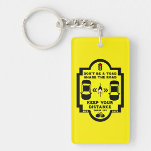 Bicycle Road Safety Key Ring