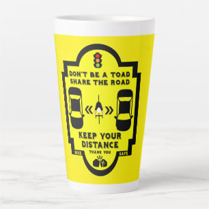 Bicycle Road Safety Latte Mug