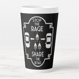Bicycle Road Safety Latte Mug