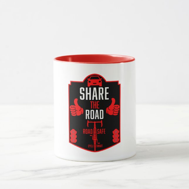 Bicycle Road Safety Mug (Center)