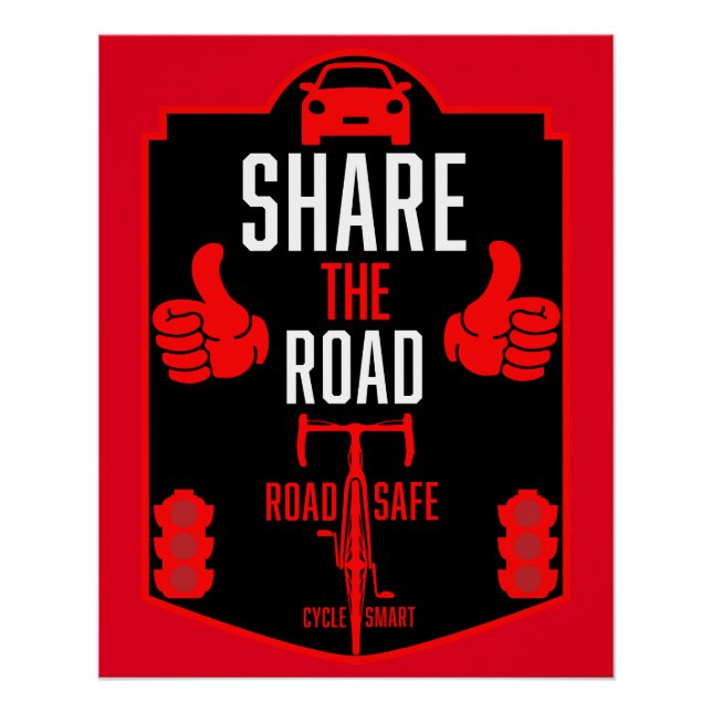 Bicycle Road Safety Poster (Front)