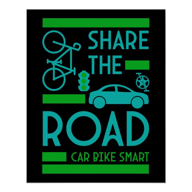 Bicycle Road Safety Poster (Front)
