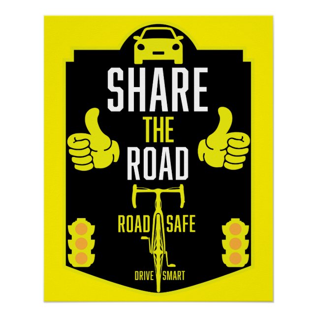 Bicycle Road Safety Poster (Front)