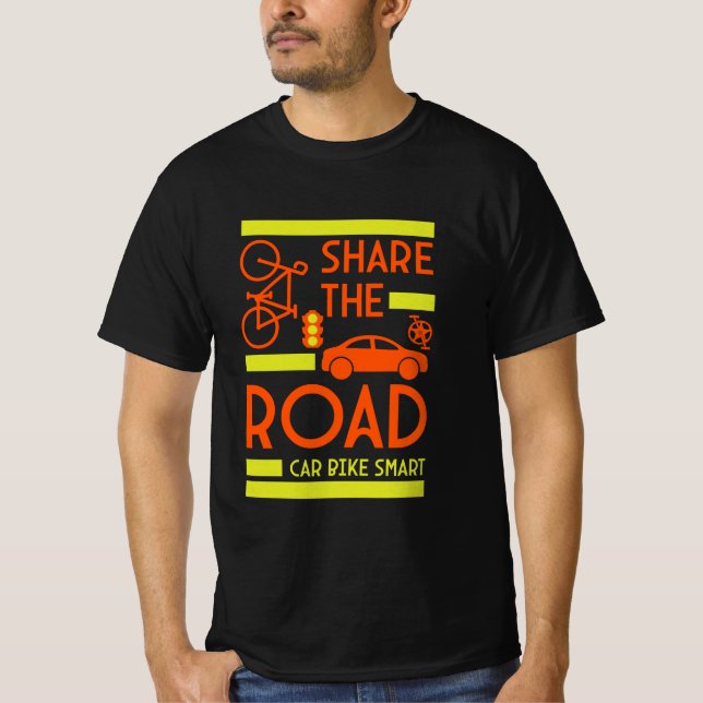 Bicycle Road Safety T-Shirt (Front)
