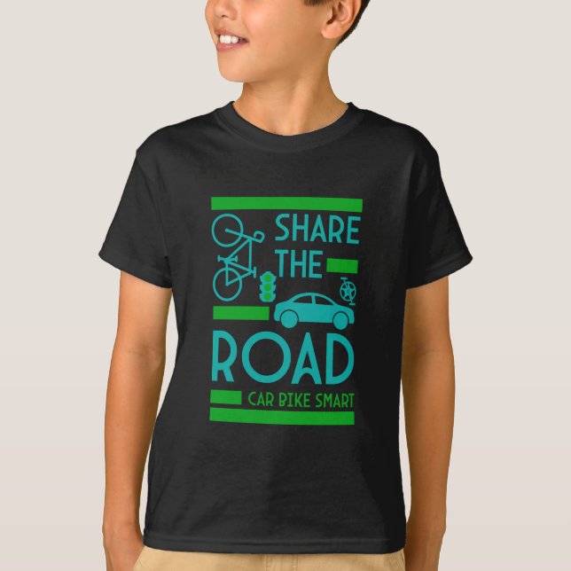 Bicycle Road Safety T-Shirt (Front)