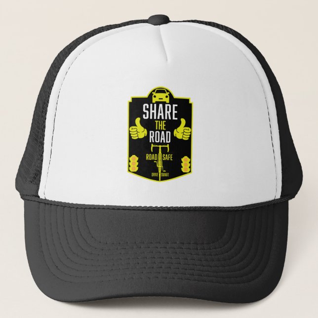 Bicycle Road Safety Trucker Hat (Front)