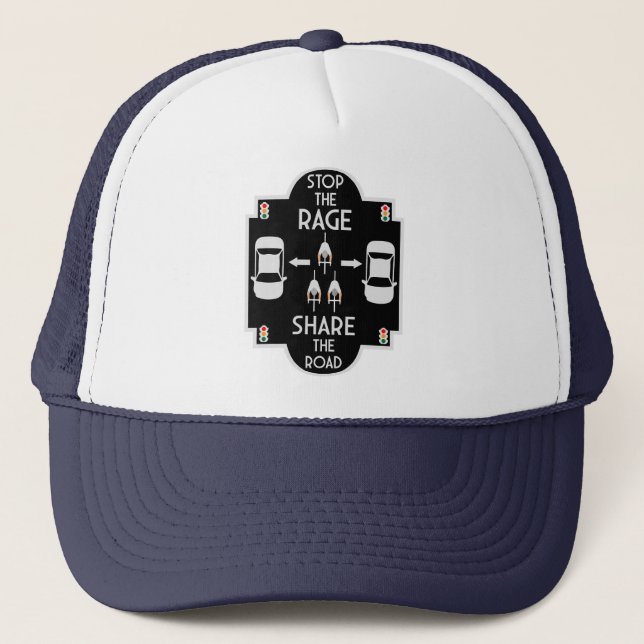 Bicycle Road Safety Trucker Hat (Front)