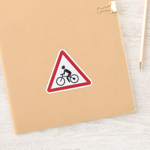 Bicycle road sign
