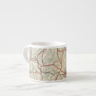Bicycle Roads in New York and Conneticut 12 Espresso Cup