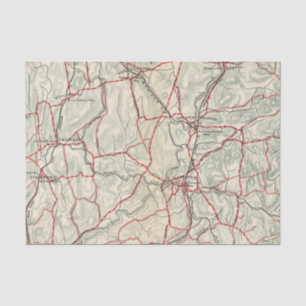 Bicycle Roads in New York and Conneticut 12 Tissue Paper