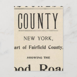 Bicycle Roads in New York and Conneticut 13 Postcard