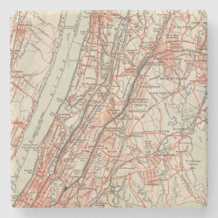 Bicycle Roads in New York and Conneticut 3 Stone Coaster