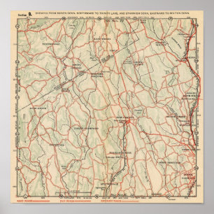 Bicycle Roads in New York and Conneticut 5 Poster