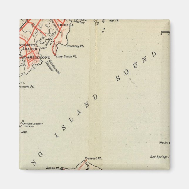 Bicycle Roads in New York and Conneticut Magnet (Front)