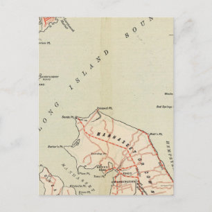Bicycle Roads in New York and Conneticut Postcard