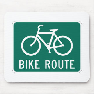 Bicycle Route Mousepad