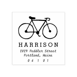 Bicycle Rubber Stamp